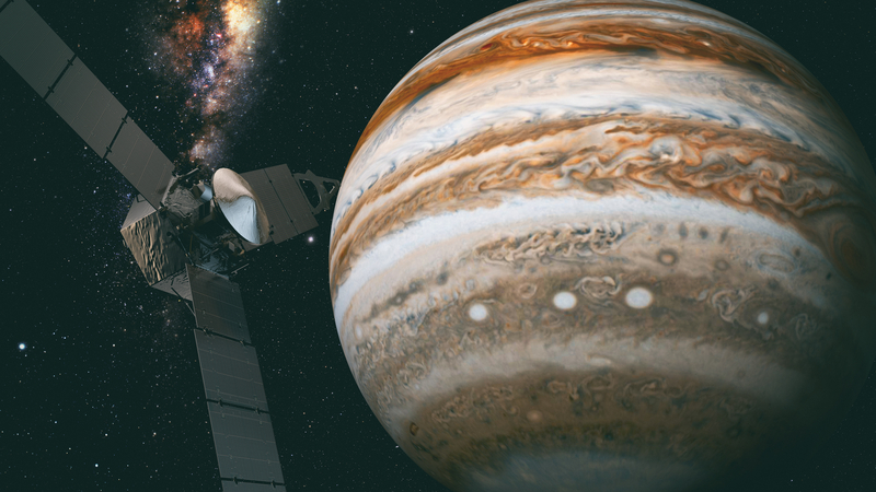 NASA探测木星太空船将于年底飞近其卫星观测