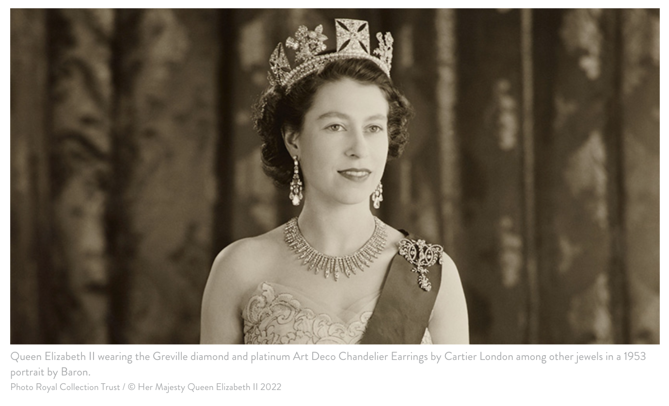 The Queen's most dazzling platinum jewellery