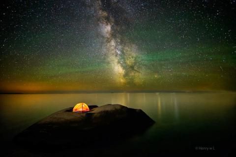 斑斓光影 银河星空（组图）