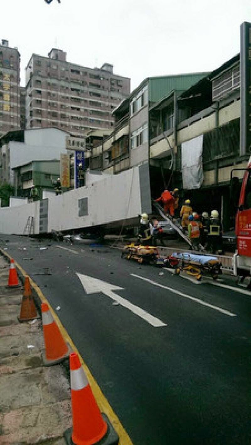 台中發生鋼樑掉落意外   4死4傷