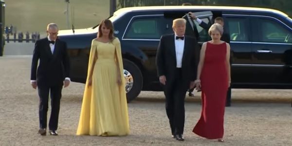 美國總統川普夫婦訪問布萊尼姆宮