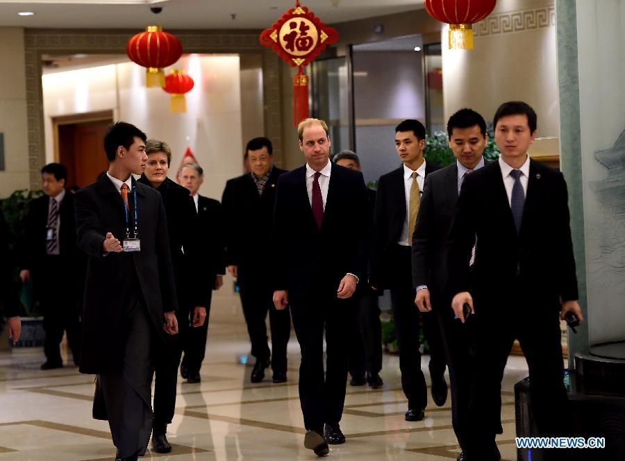 英國威廉王子訪問北京，會見習近平