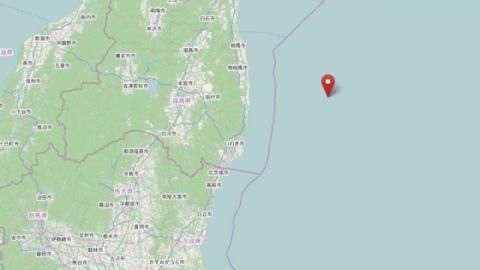 日本本州东部外海 传规模6地震（图）