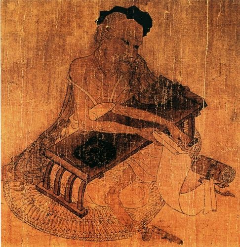 唐代名画：伏生授经图