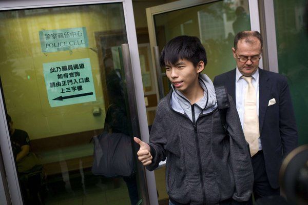 “占中”领袖被禁入旺角抗议营地