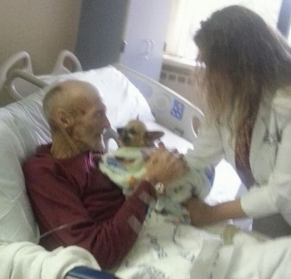 病危老人见爱犬病情好转　脱离死亡