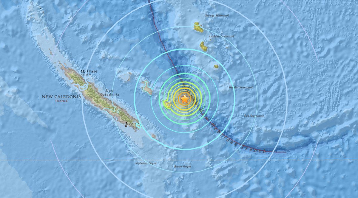 新喀里多尼亞7級強震   出現海嘯