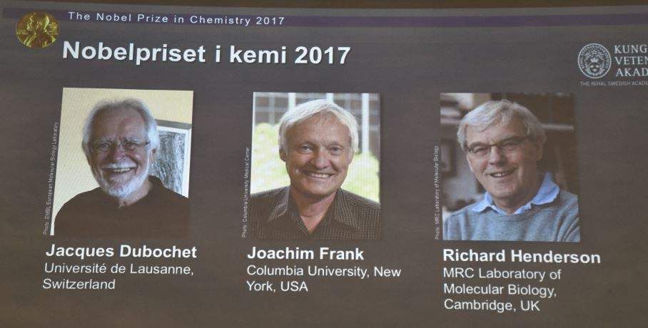 諾貝爾化學獎   瑞士英國美國3位科學家獲獎