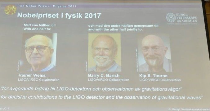 諾貝爾物理獎   美國3位成功觀測重力波學者獲獎