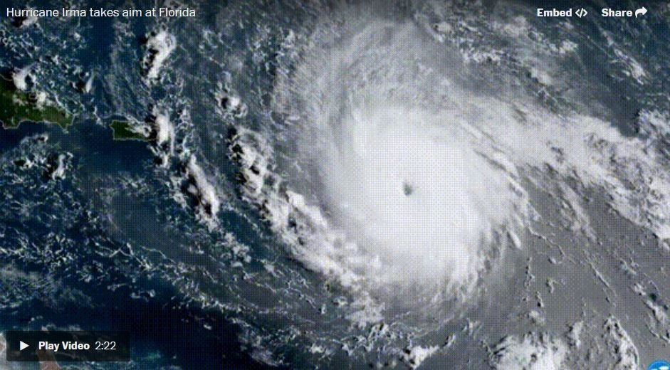 伊瑪颶風增強為五級颶風 佛州發出民眾撤離命令