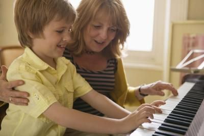 家长陪孩子学练钢琴是愉快的亲子时光（图）