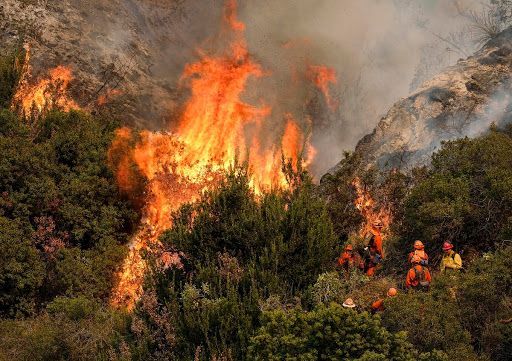 洛杉磯市中心山區大火   數百人被迫撤離