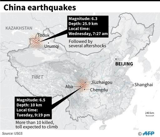 九寨溝地震  當局撤離6萬人  19人死亡