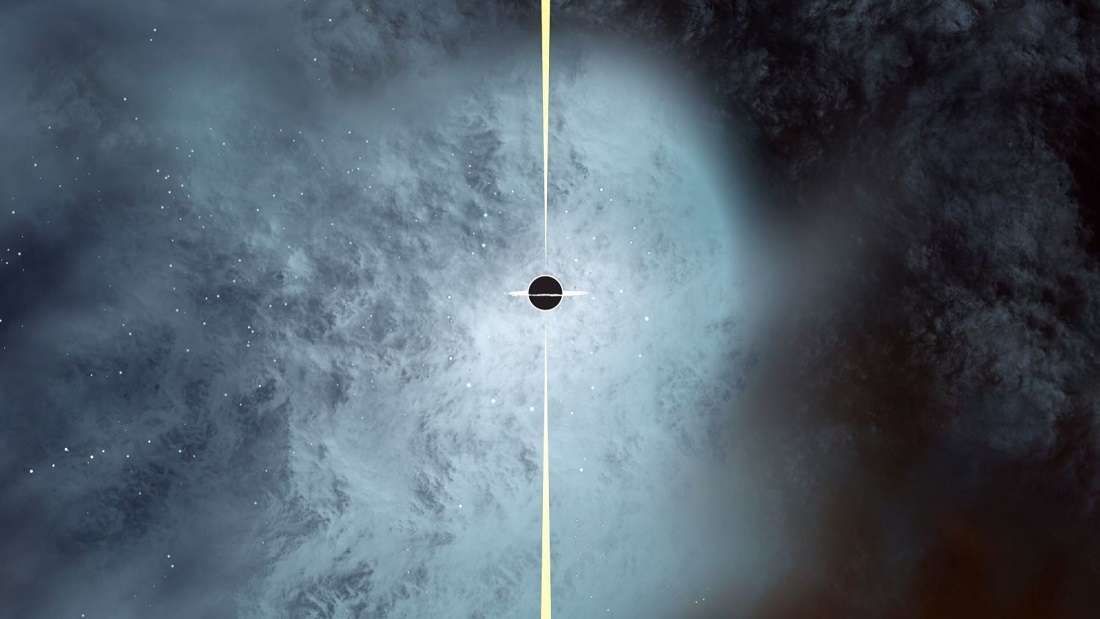 天文學家發現了一個「裸體」黑洞在宇宙中奔馳