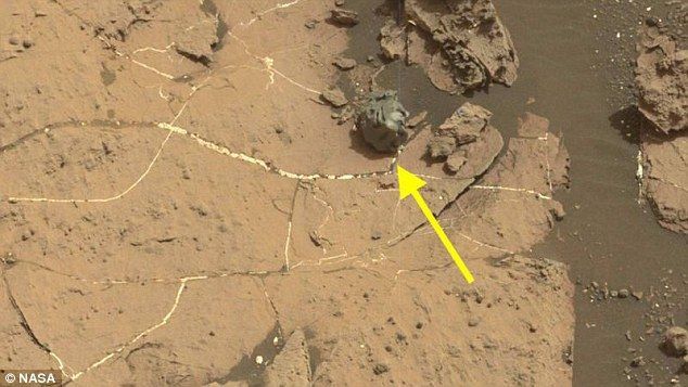 火星驚現怪異"熔化金屬物" NASA好奇號發佈照片