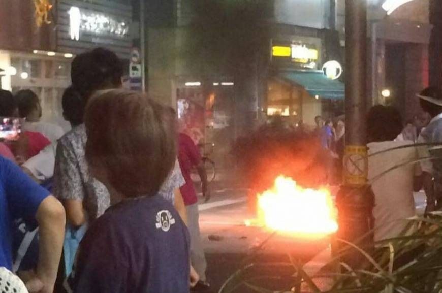 東京慶典遭丟擲汽油彈   嫌犯已自縊身亡