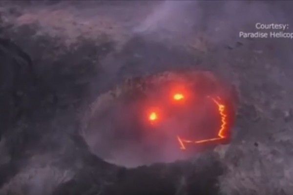 魔鬼还是天使？ 夏威夷火山的笑脸