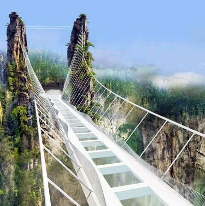 張家界峽谷玻璃橋明年開放