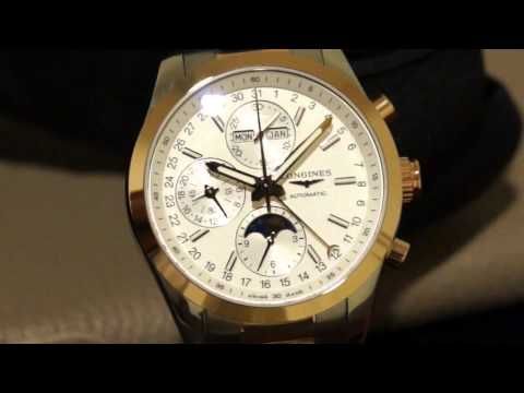 【Baselworld 2015 巴塞爾鐘錶展原音重現】LONGINES／Conquest Classic 月相計時碼錶