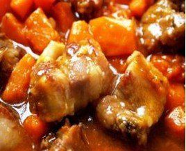 南瓜燜排骨(圖)
