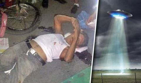 墨西哥男自稱騎單車遭UFO撞倒(圖)