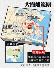 天津大爆炸   百噸雙氧水救災 下令撤離(圖)